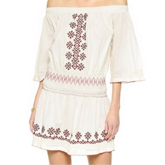 TULAROSA Marietta Off Shoulder Embroidered Dress XS - Picture 2 of 15